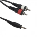 Audio laidas ACCU-CABLE AC-J3S-2RM/3 3,5 Jack Stereo/2xRCA cinch
