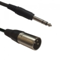 Audio laidas ACCU-CABLE AC-XM-J6S/3 XLR male to 6,3 Jack Stereo