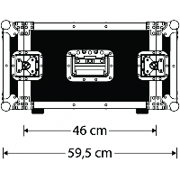 Apsauginė dėžė GDE Rack 2U (8,9cm), 6 mm faniera