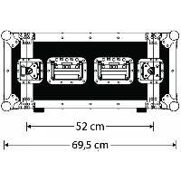 Apsauginė dėžė GDE Rack 8U (35,6 cm), 11 mm faniera