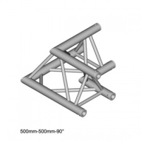 Trikampės aliuminio konstrukcijos DURATRUSS 90° Kampas DT 33/2-C21-L90