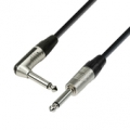 Instrumentinis laidas  Adam Hall Cables 4 Star Series - Instrument Cable REAN 6.3 mm Jack mono to 6.3 mm angled Jack mono 9.0 m