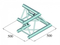 Trikampė aliuminio konstrukcija ALUTRUSS TRILOCK AC-21 2-way corner 90°