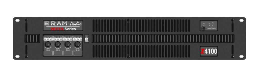 Daugiakanalis stiprintuvas RAM Audio Z4100, 4x 2500W/4 Ohm