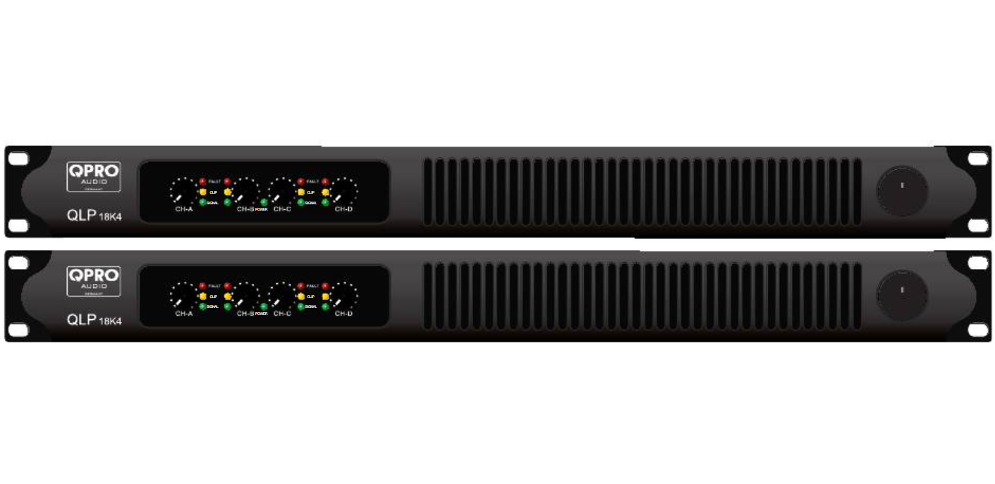 Daugiakanalis stiprintuvas QPro QLP 18K4 4 x 4800W / 2 Ohm - Image 1
