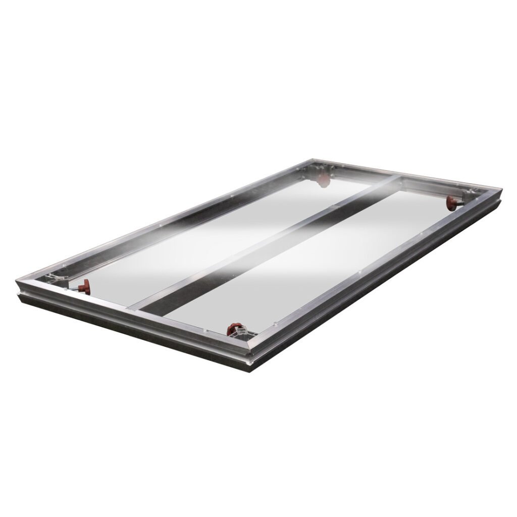 Scenos pakyla skaidriu paviršiumi DURASTAGE 750 2x1m Plexi