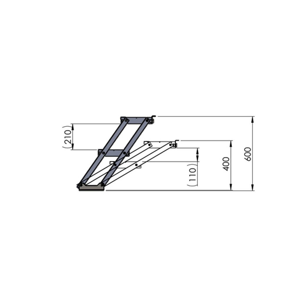 Scenos laiptai DURASTAGE 40-60 cm