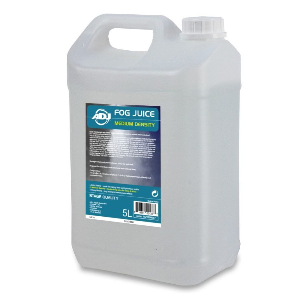Dirbtinių dūmų skystis ADJ Fog Juice 2 Medium (5 l.)