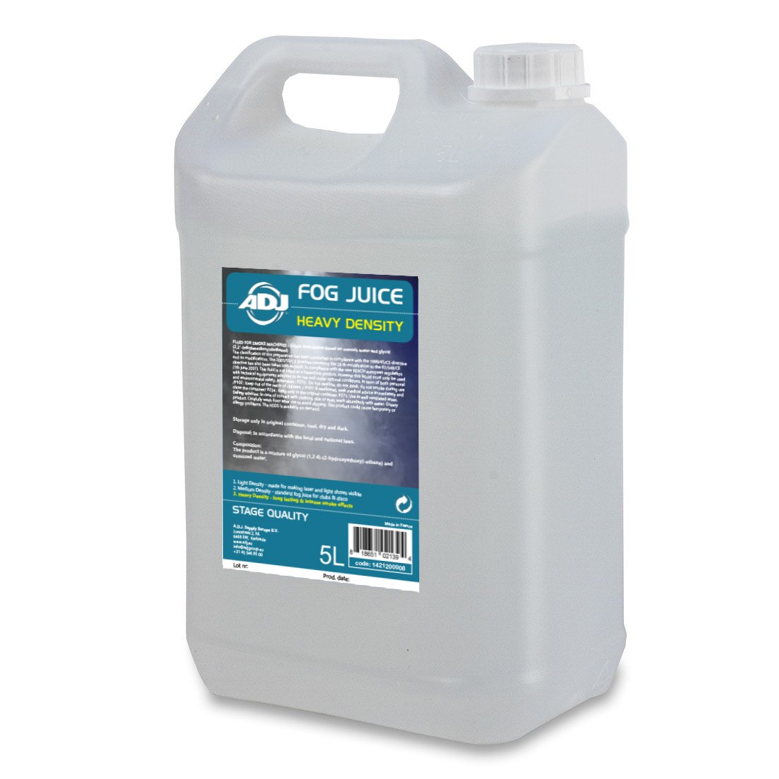 Dirbtinių dūmų skystis ADJ Fog Juice 3 Heavy (5 l.) - Image 1