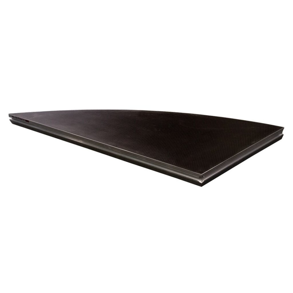 Lenktos formos scenos pakyla DURASTAGE 750 2x1m Round Right