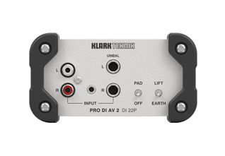 Pasyvus stereo Di Box Klark Teknik PRO DI AV 2 DI 22P